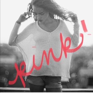 NWOT Wooden Ships Pink Sweater